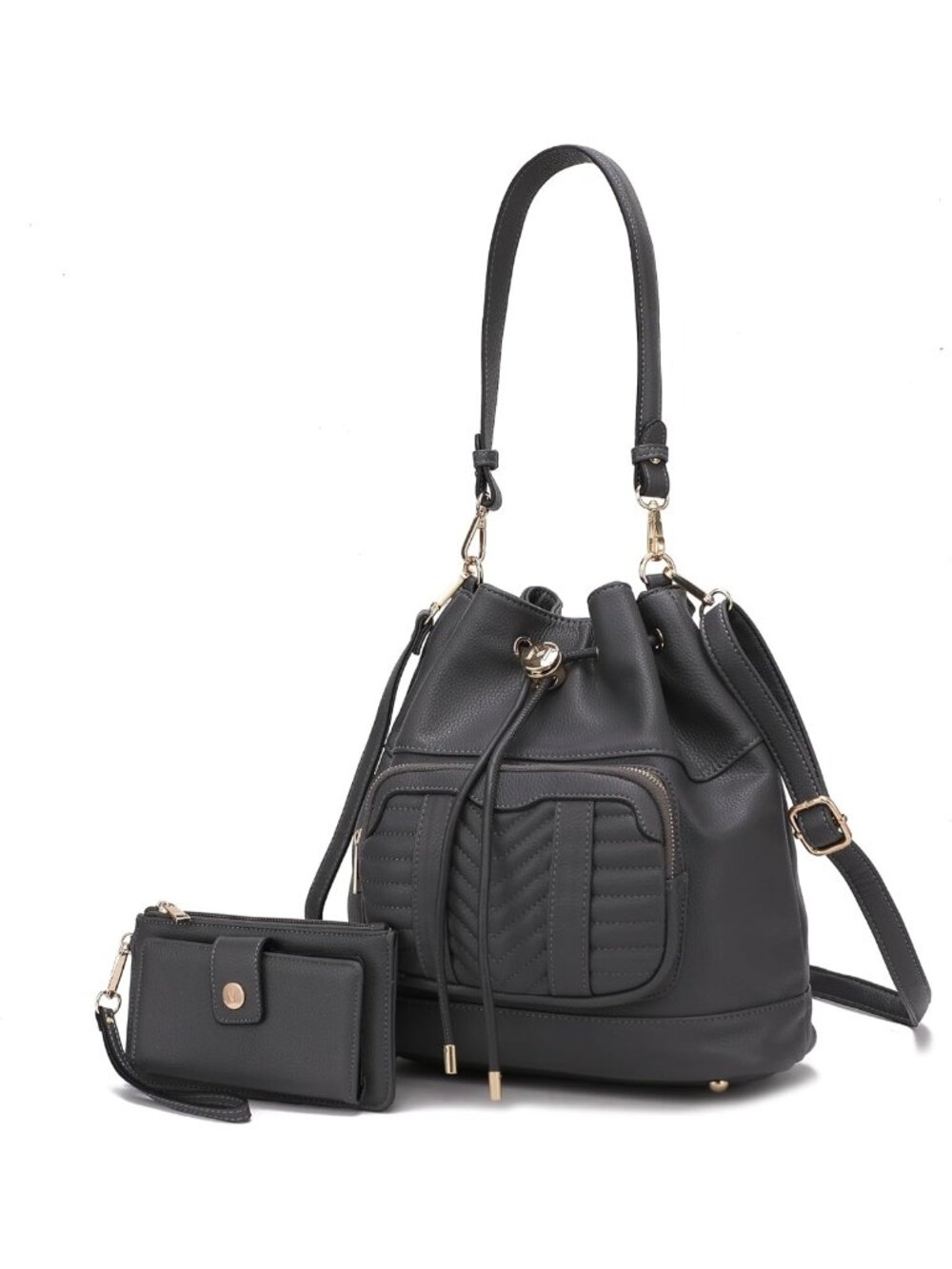 Stylish Crossbody Bucket Bag for Women | Drawstring Hobo Shoulder Purse & Wallet